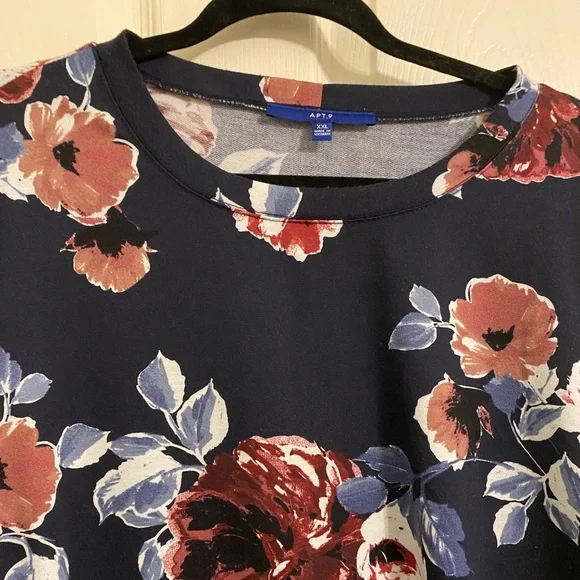 Navy floral dress - Picture 2 of 5